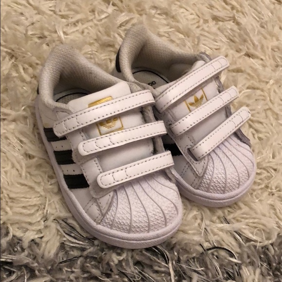 adidas Shoes Adidas Superstar Baby Velcro Sneakers Size - Main Image